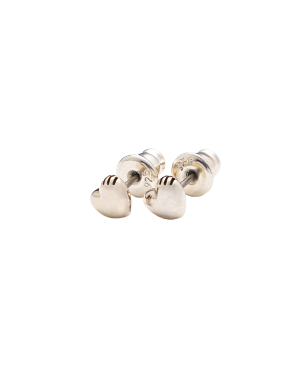 Heart Silver Earrings