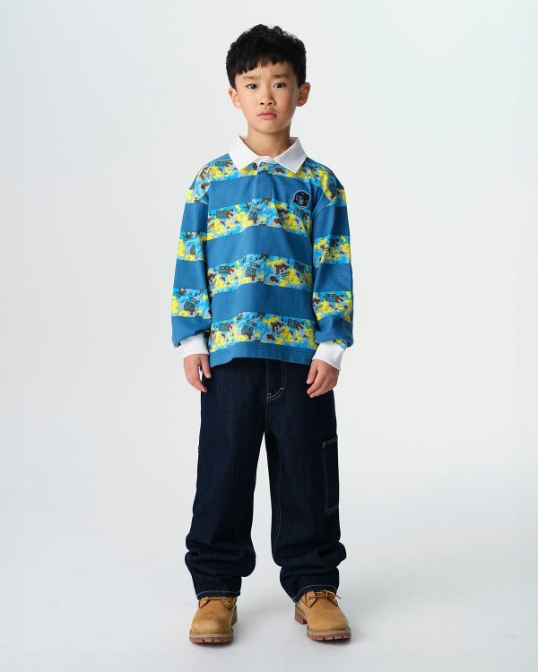Kids Robot Camo Rugby Top - Image 2