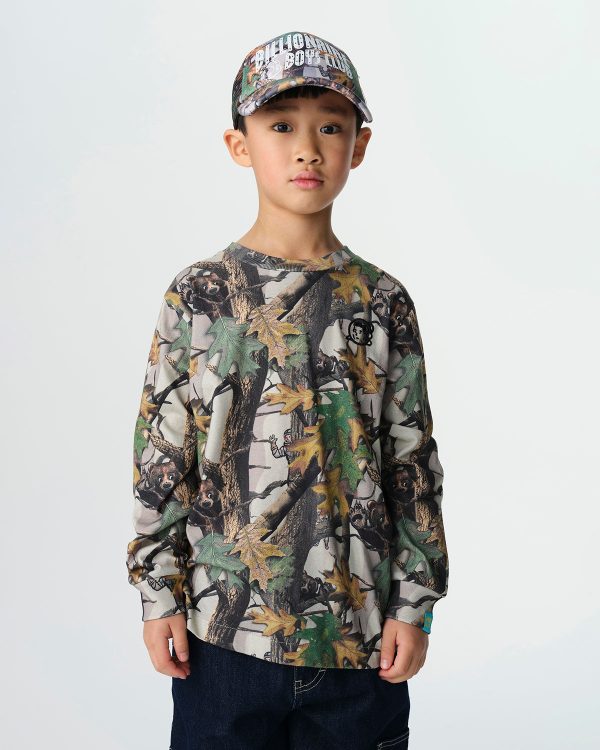 Kids Tree Camo Arch Logo Trucker Cap - Image 2