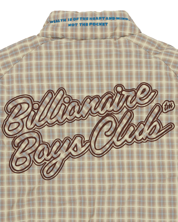 Script Nylon Check Puffer Jacket - Image 6