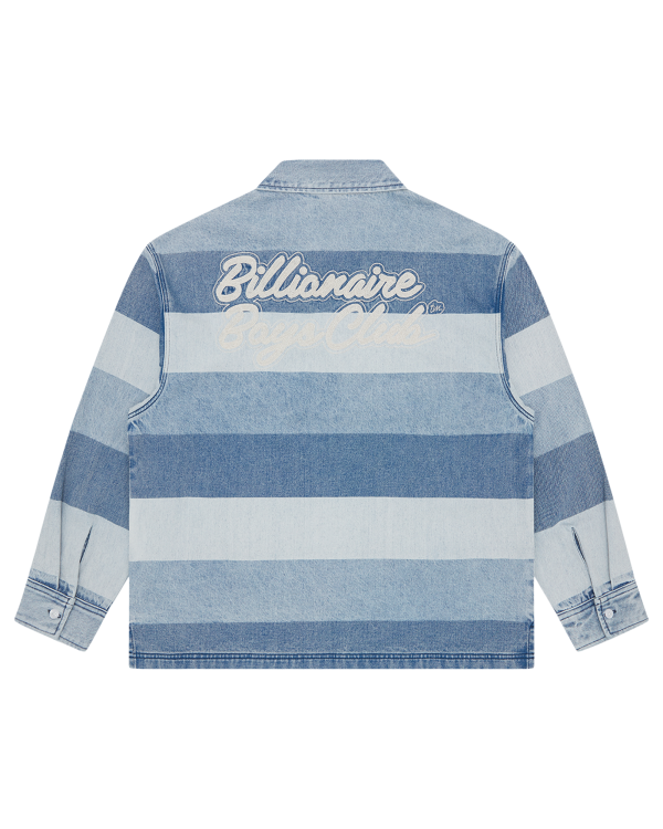 Script Denim Long Sleeve Rugby Shirt - Image 2