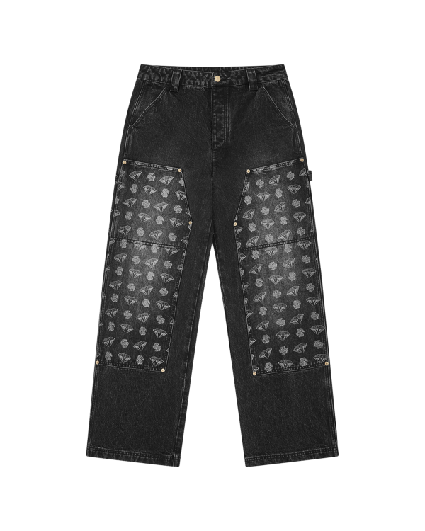 Diamonds & Dollars Denim Carpenter Pant