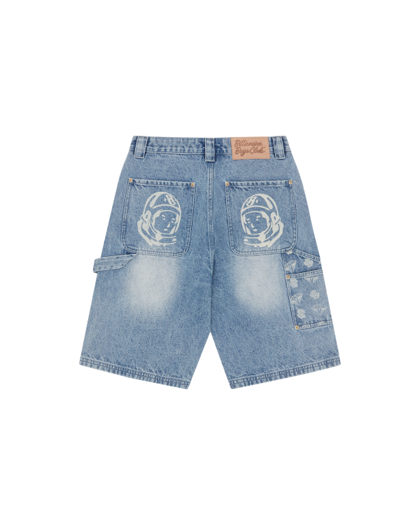 Diamonds & Dollars Denim Carpenter Short - Image 2