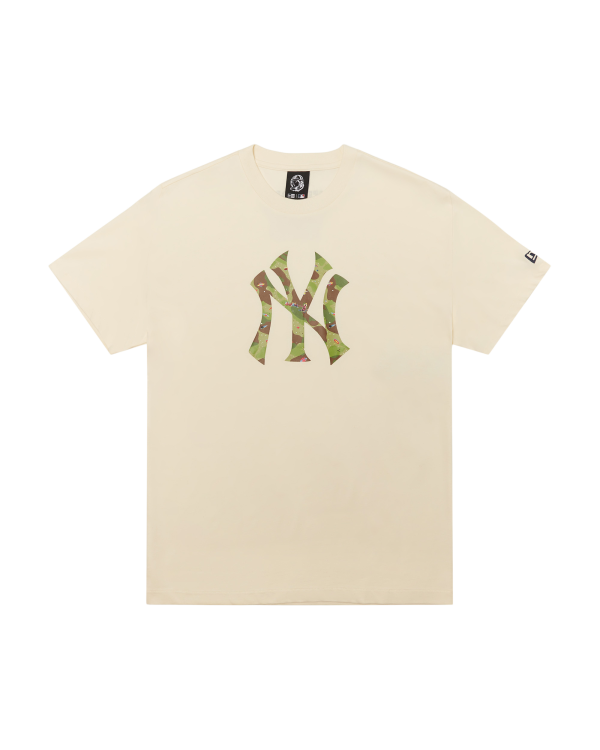NY Yankees Space Camo Logo Tee