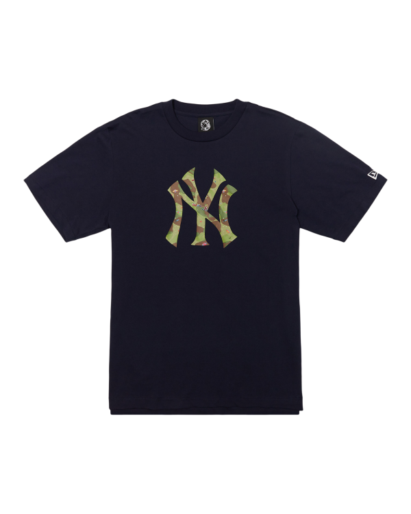 NY Yankees Space Camo Logo Tee