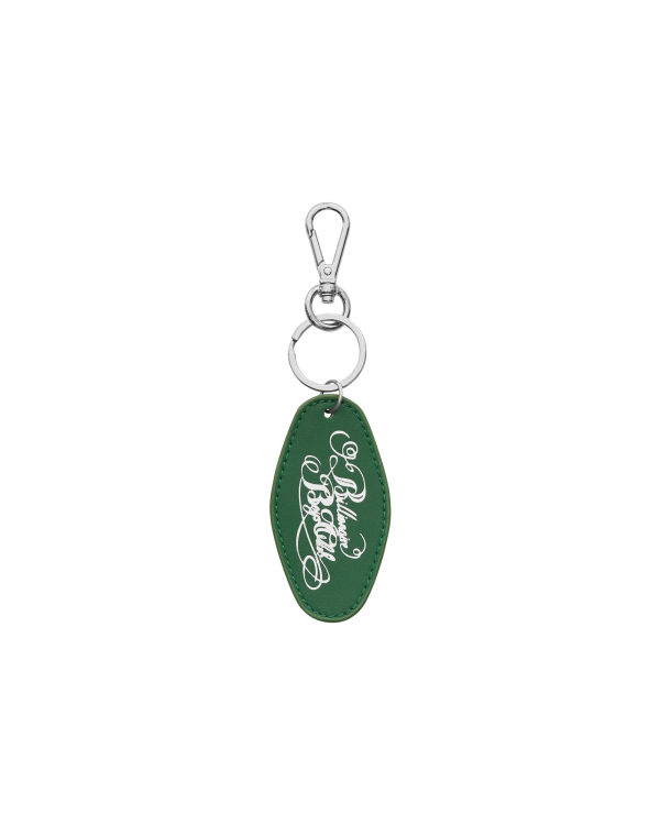 Script Logo Leather Keyring