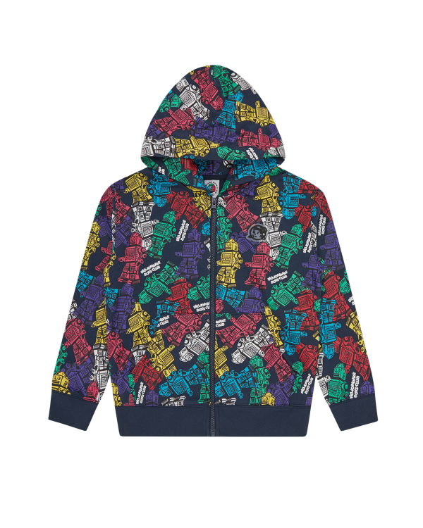 Kids Robot Zip Through Hood
