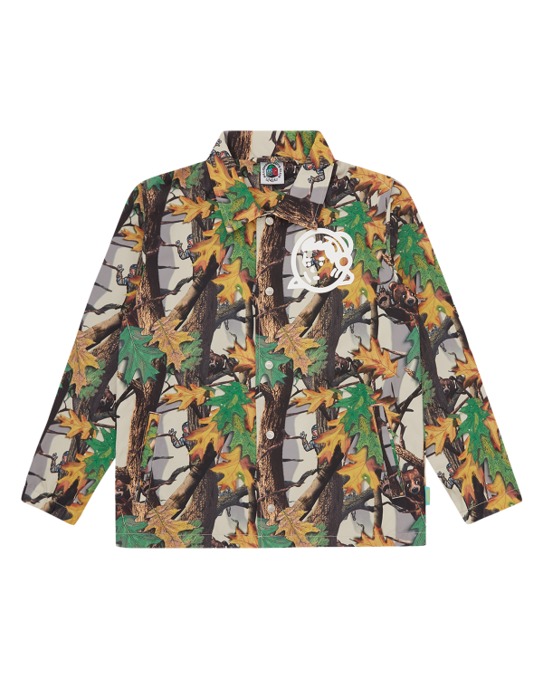 Kids Tree Camo Arch Logo Astro Coach Jacket