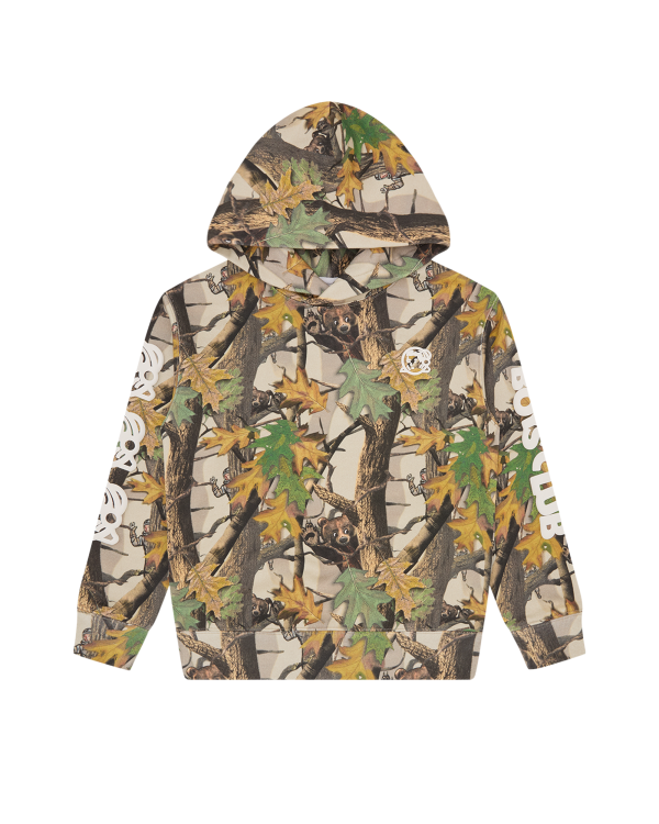 Kids Tree Camo Popover Hood
