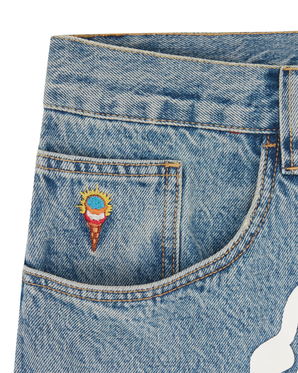 Check Lined Denim Pant - Image 4