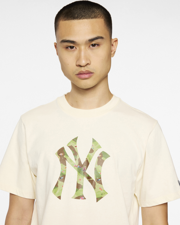 NY Yankees Space Camo Logo Tee - Image 4