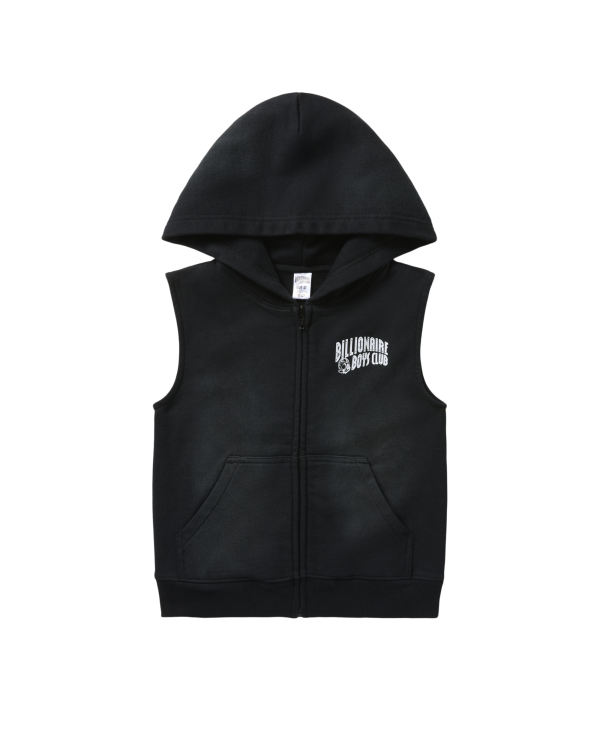 Kids Sleeveless Zip Hoodie