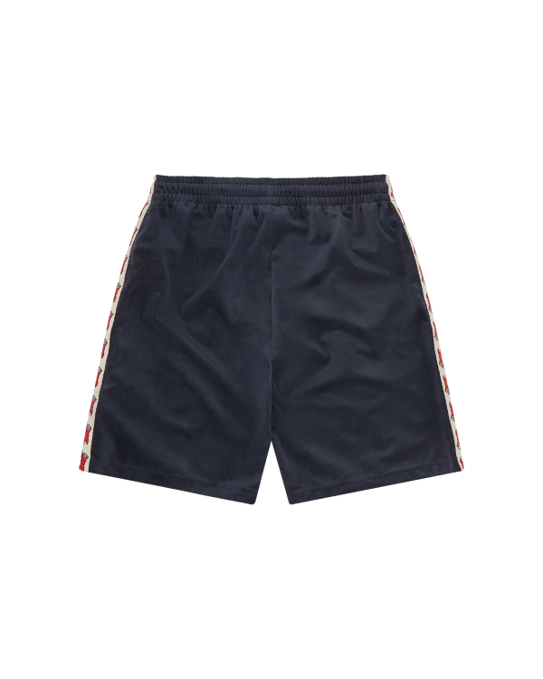 Running Dog Taped Velour Track Shorts - Image 3
