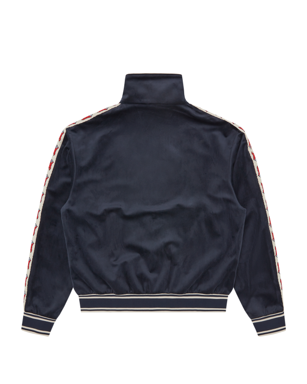 Running Dog Taped Velour Track Top - Image 4