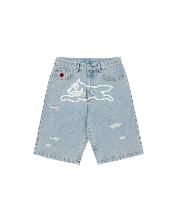 Running Dog Denim Shorts