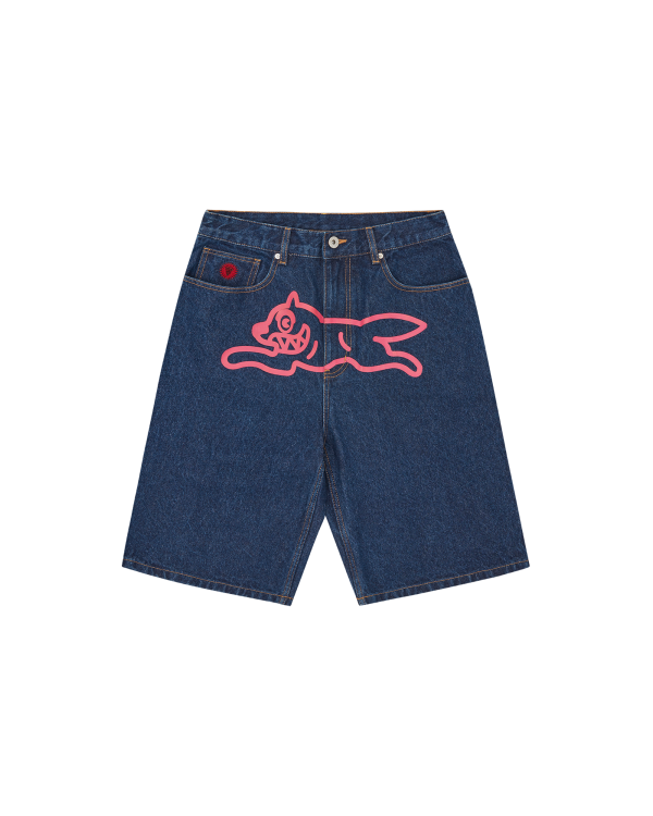 Running Dog Denim Shorts