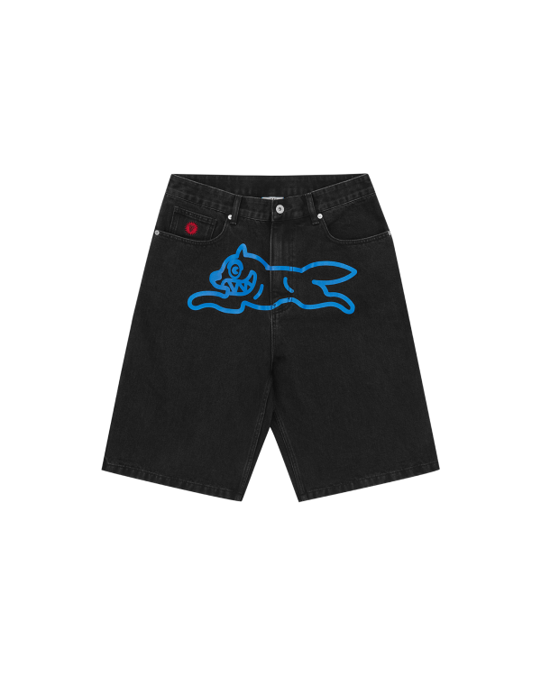 Running Dog Denim Shorts