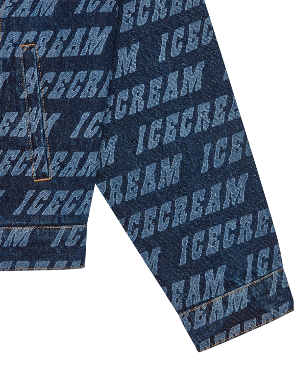 Repeat Logo Denim Trucker Jacket - Image 5
