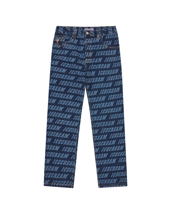 Repeat Logo Double Scoop Denim Pant