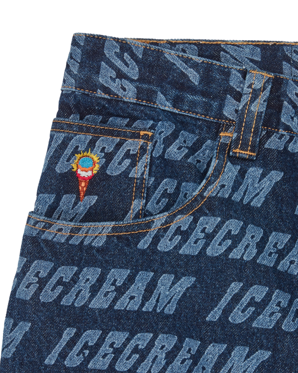 Repeat Logo Double Scoop Denim Pant - Image 4