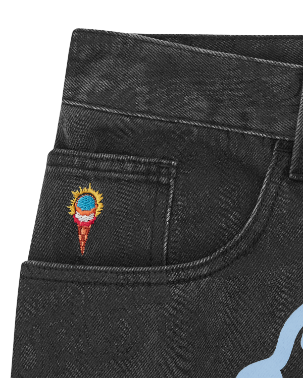 Every Flavour Double Scoop Denim Pants - Image 4
