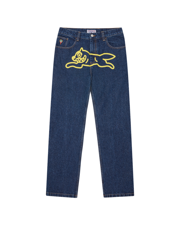 Running Dog Double Scoop Denim Pants