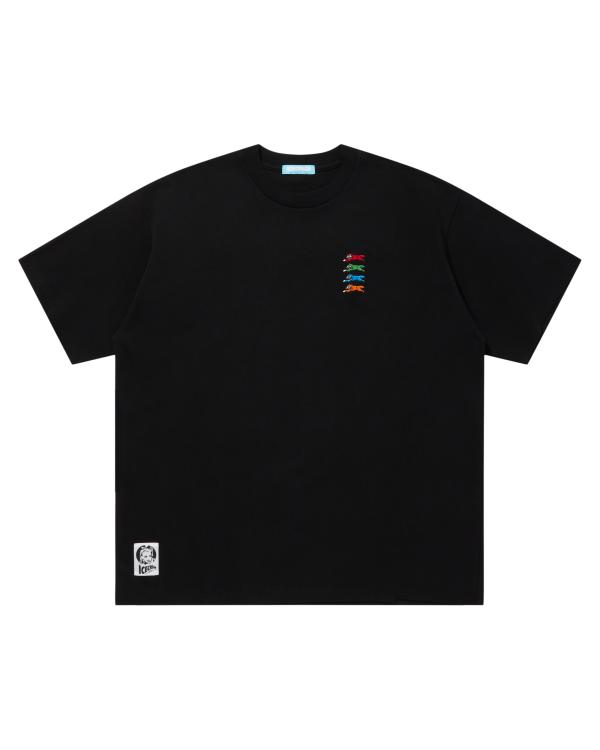 Embroidered Logo Cotton T-Shirt Running Dog