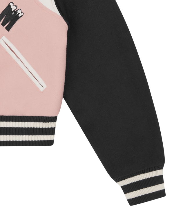 Womens Drippy Cropped Varsity Jacket - Image 6