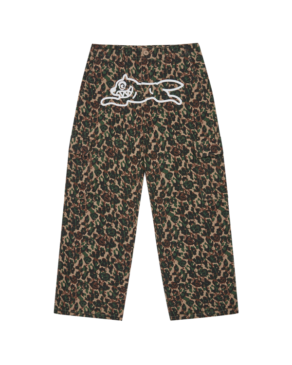 Womens Running Dog Woodland Camo Cargo Pants