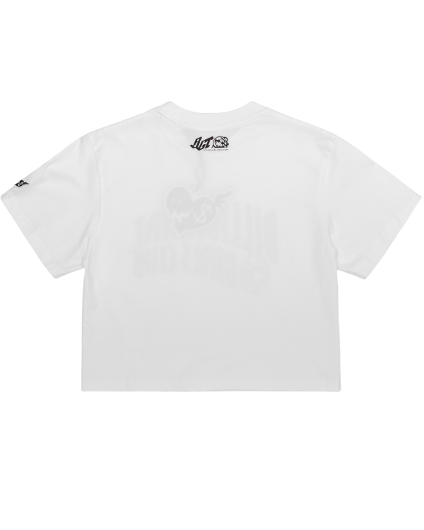 Womens Classic Curve Logo Cropped Tee - Image 2
