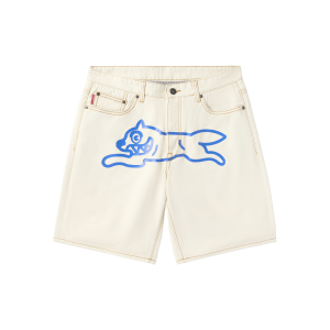 Cream Jean Shorts