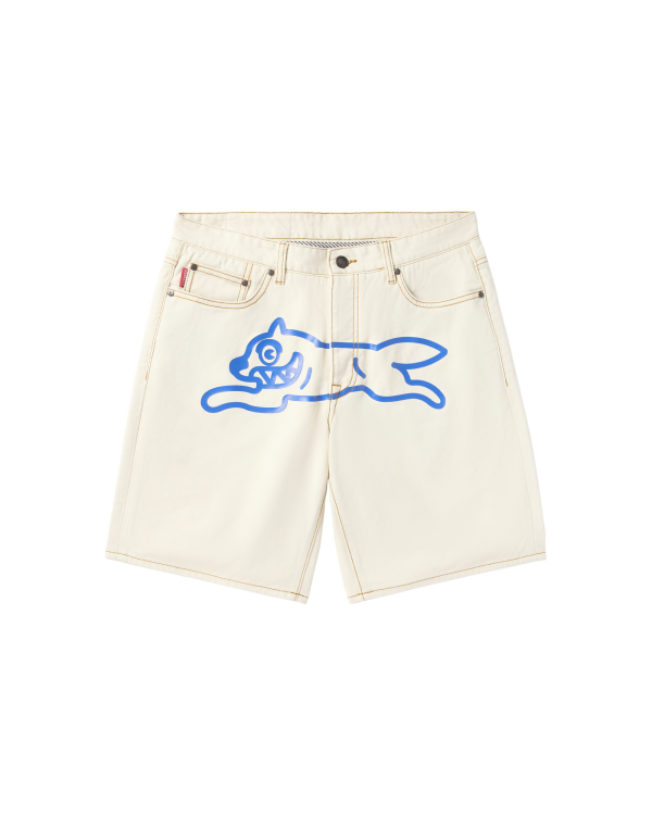 Cream Jean Shorts