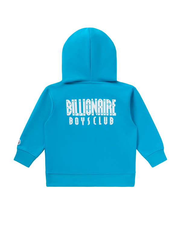 Kids Straight Font Zip Hoodie - Image 2